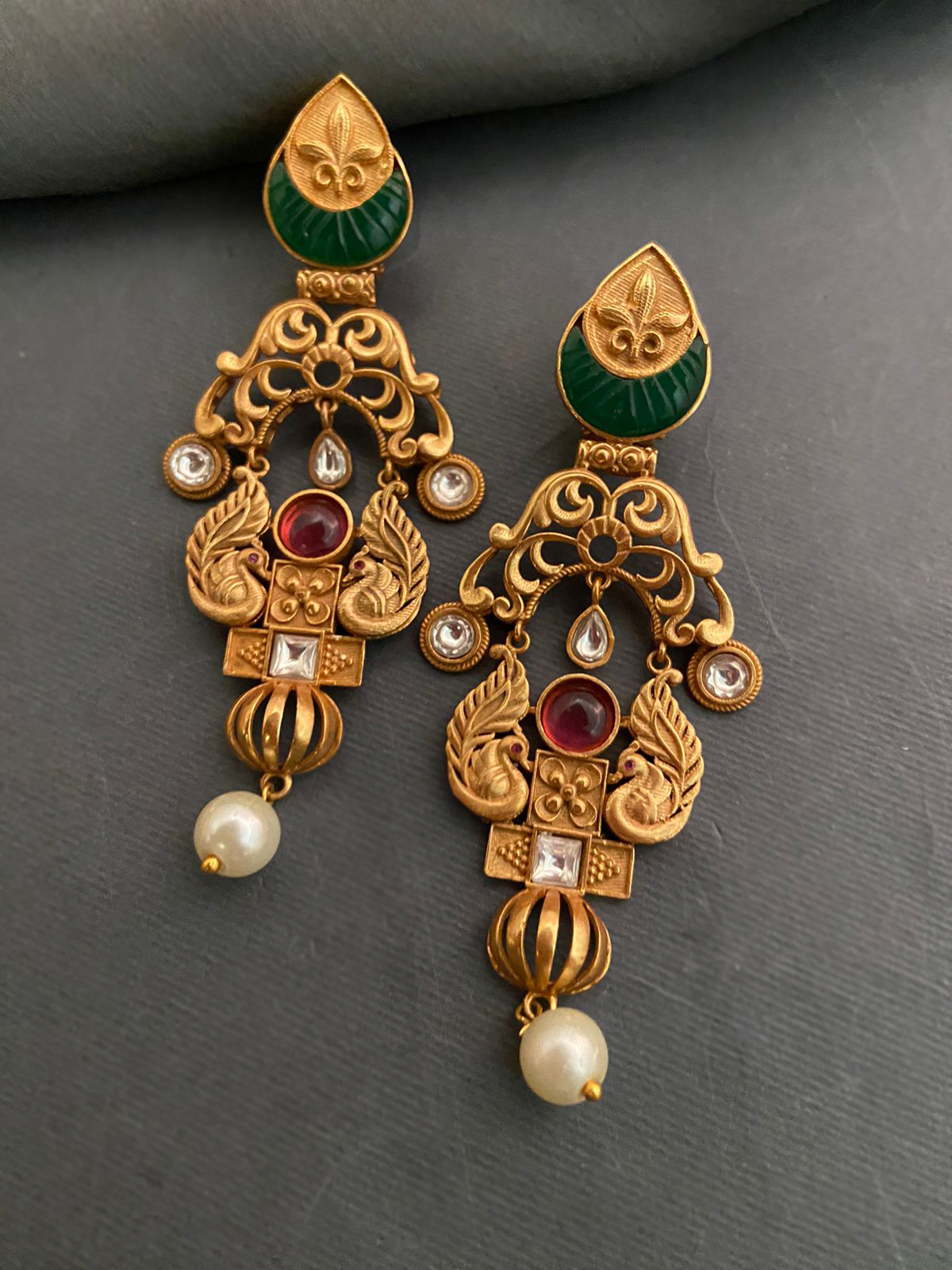 Golden Filigree Earrings