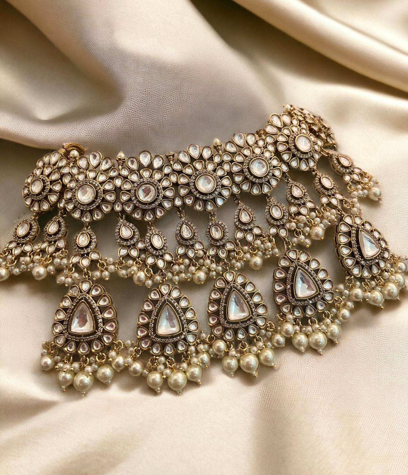 Kundan Crystal Choker