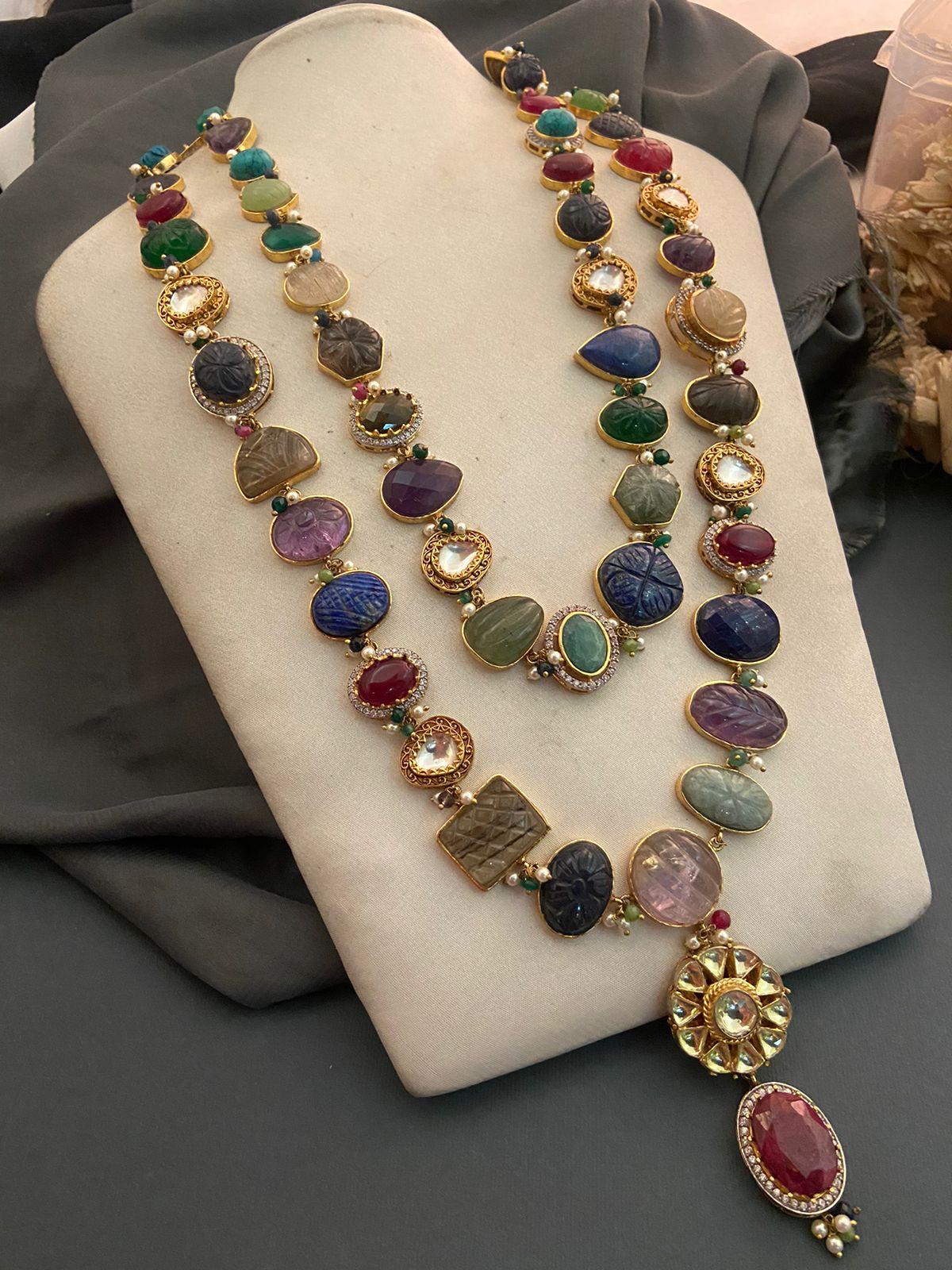 Semi Precious Stones Necklace