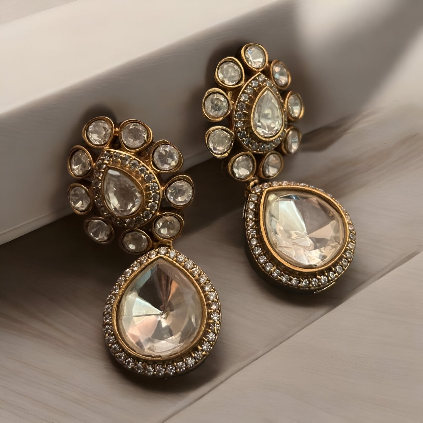 Kundan Crystal Earrings