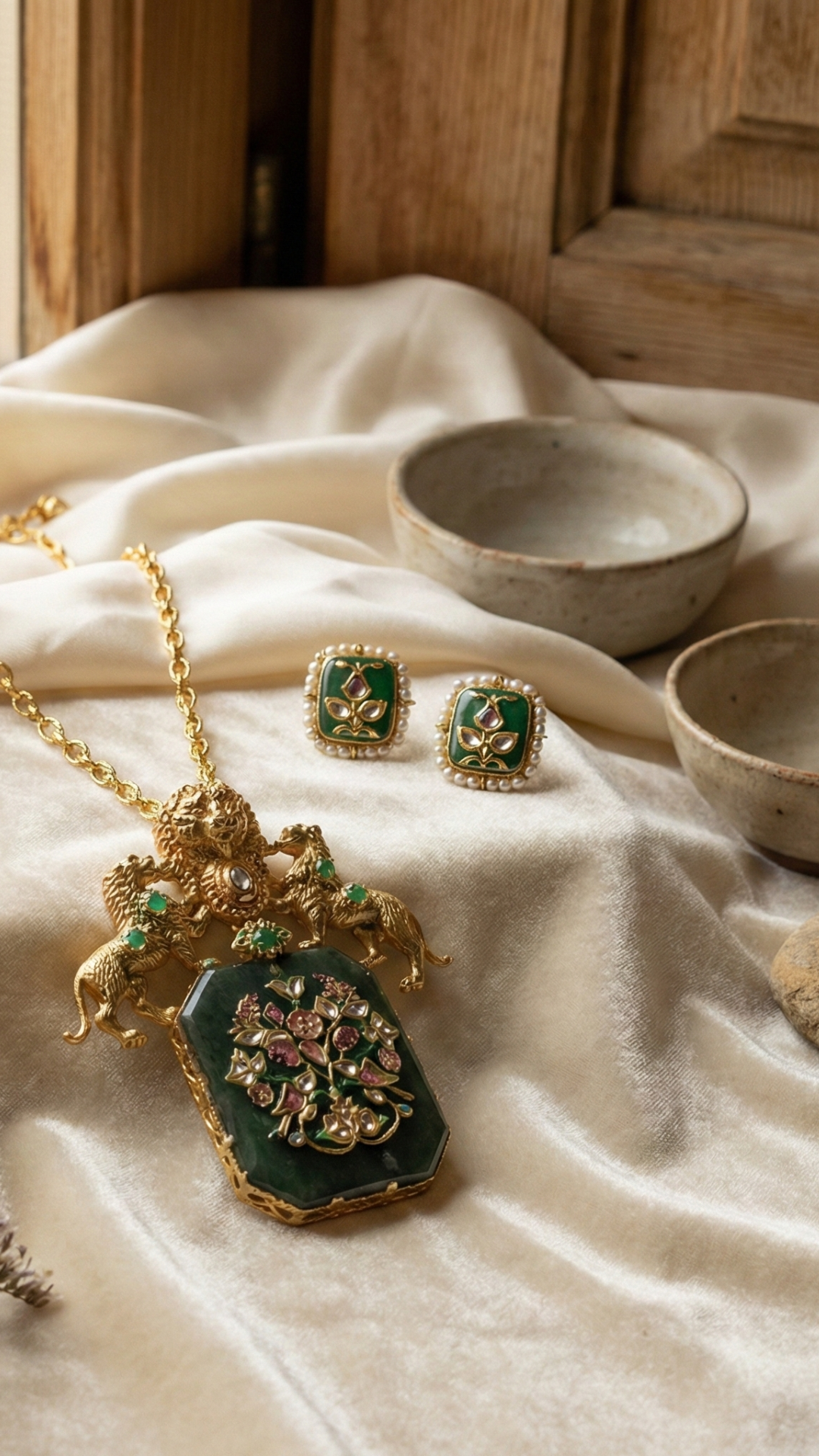 Crown of Lions Earrings