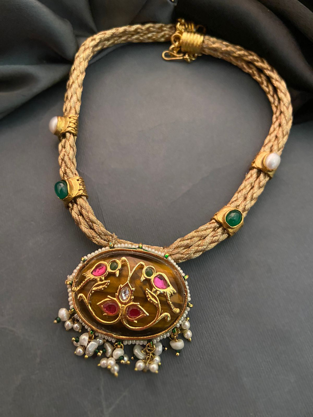 Tiger Eye Pendant Necklace