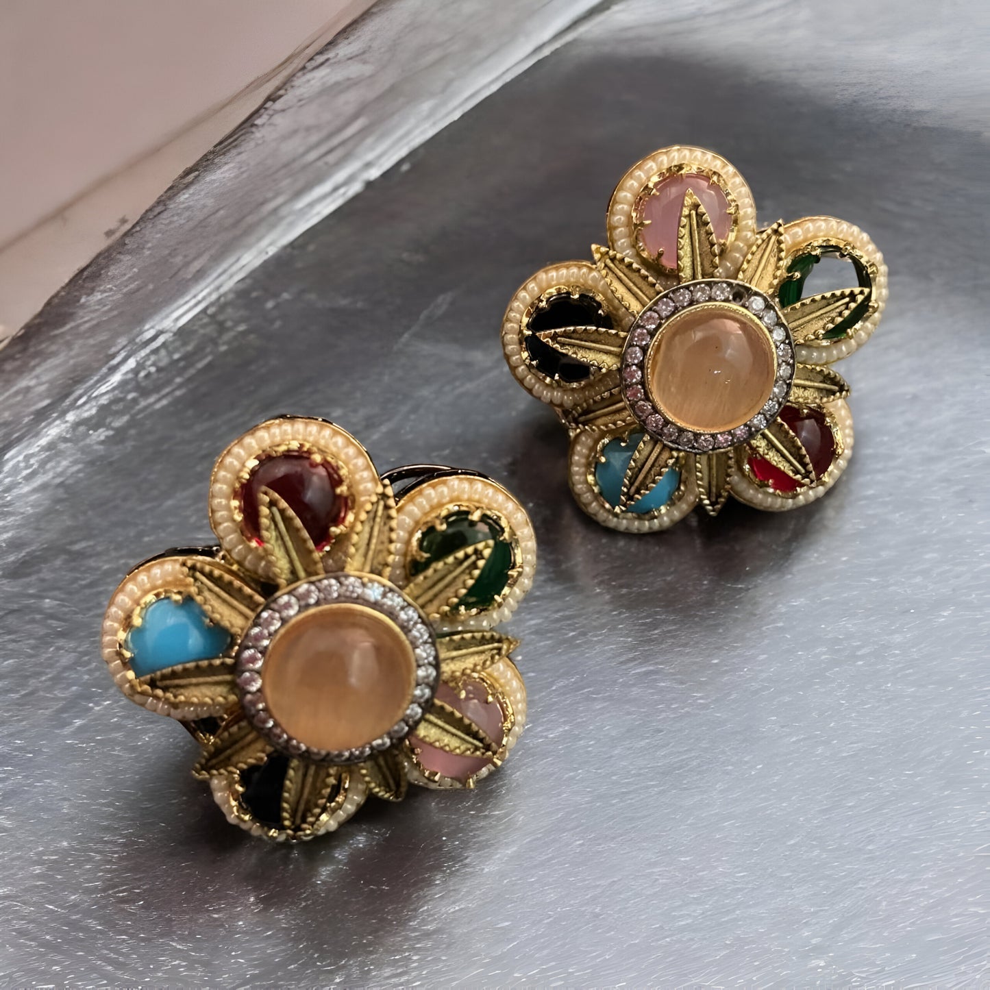 Kundan Crystal Earrings